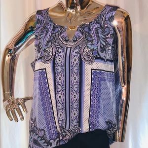 Purple sleeveless top